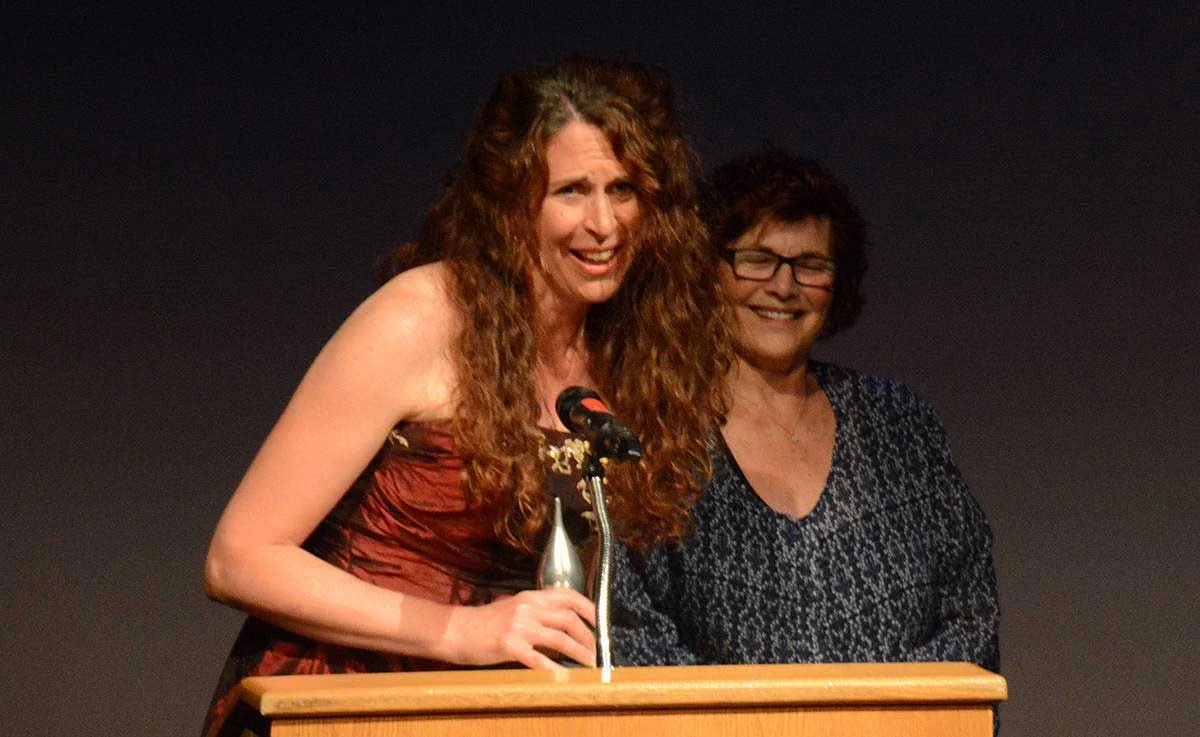 Nicole Jung, Award Winner (Marge Kemp behind her)