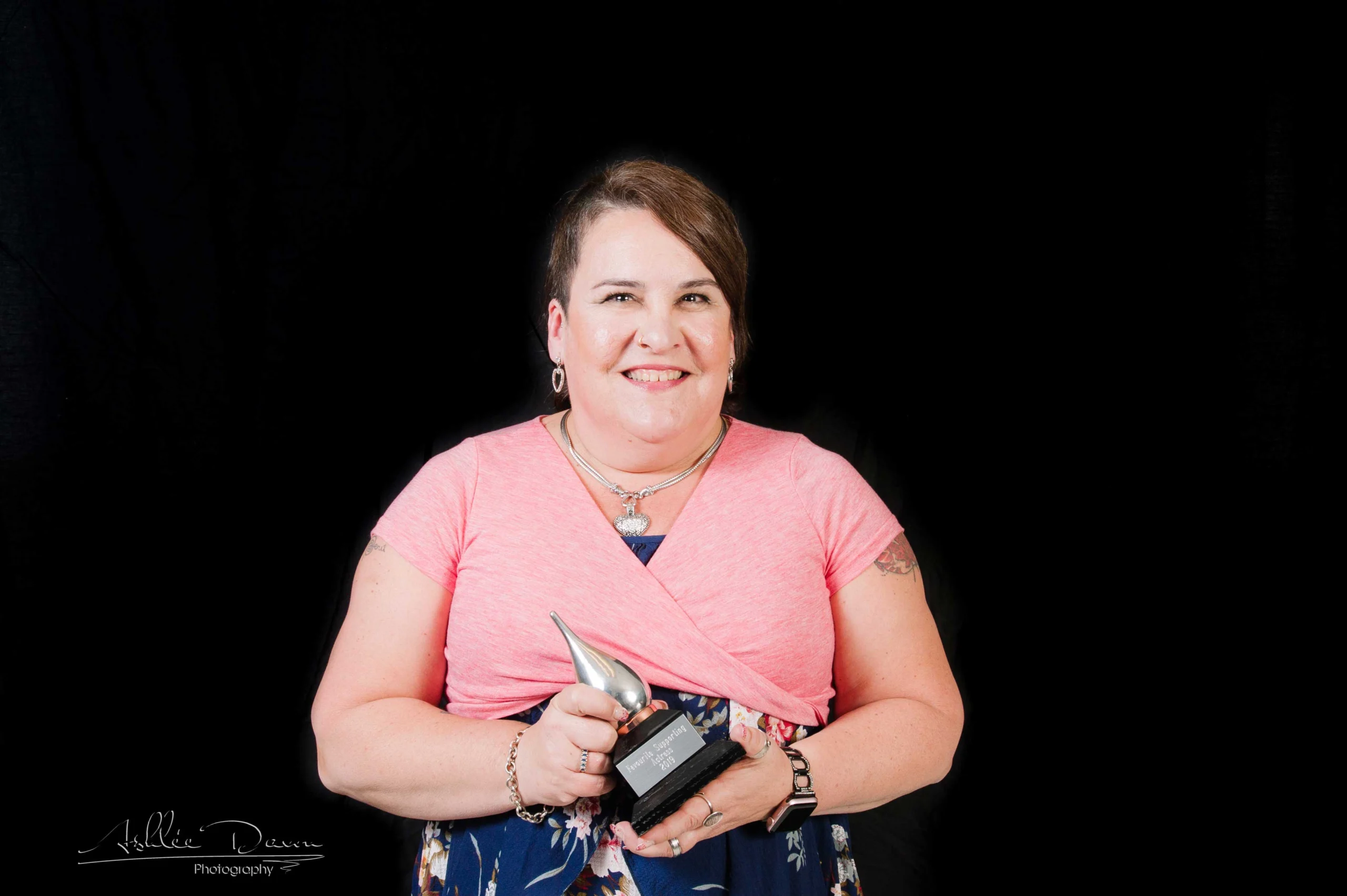 Marnee with her Buddy Award