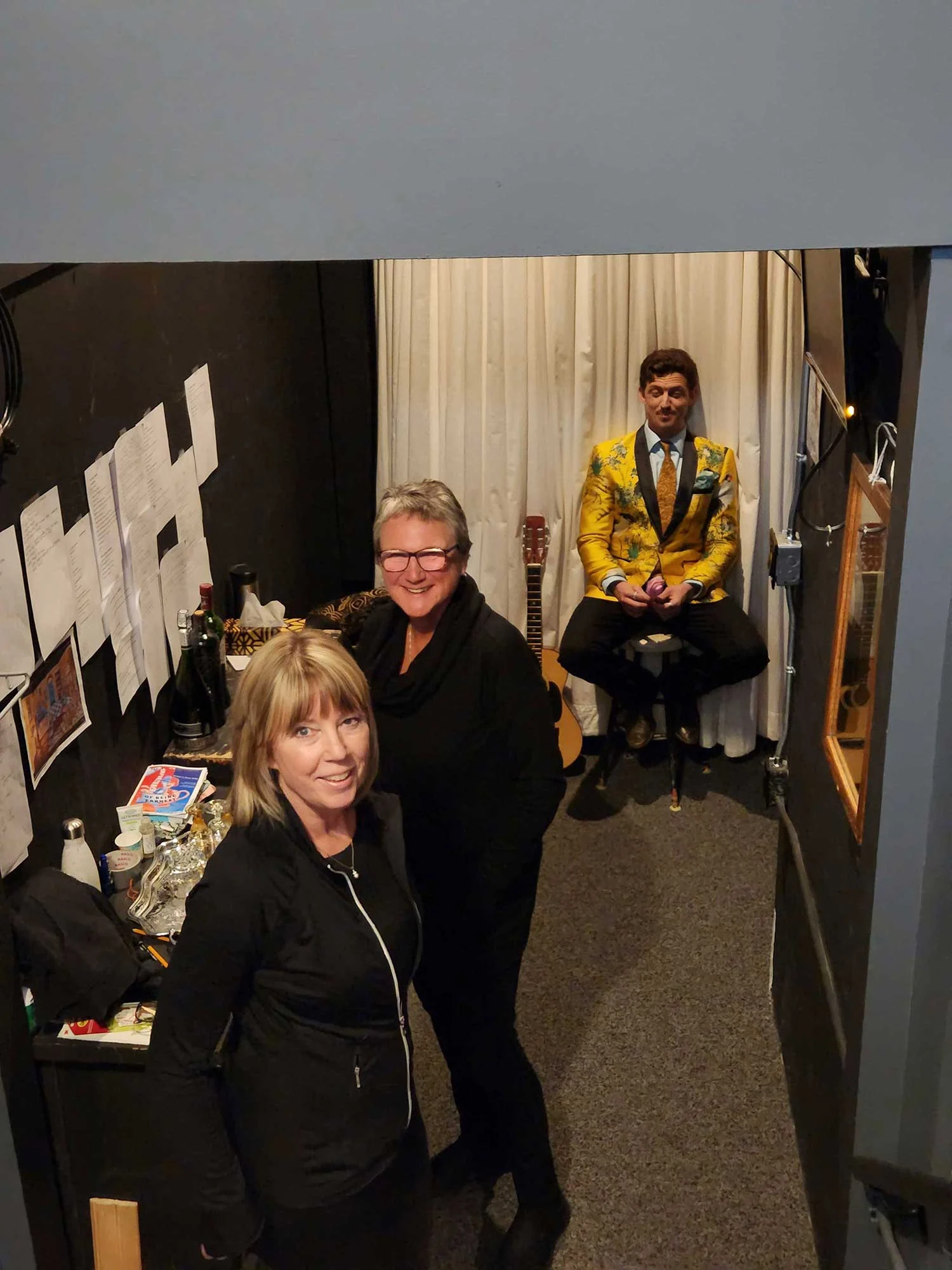 Lori, Heather and Ben backstage