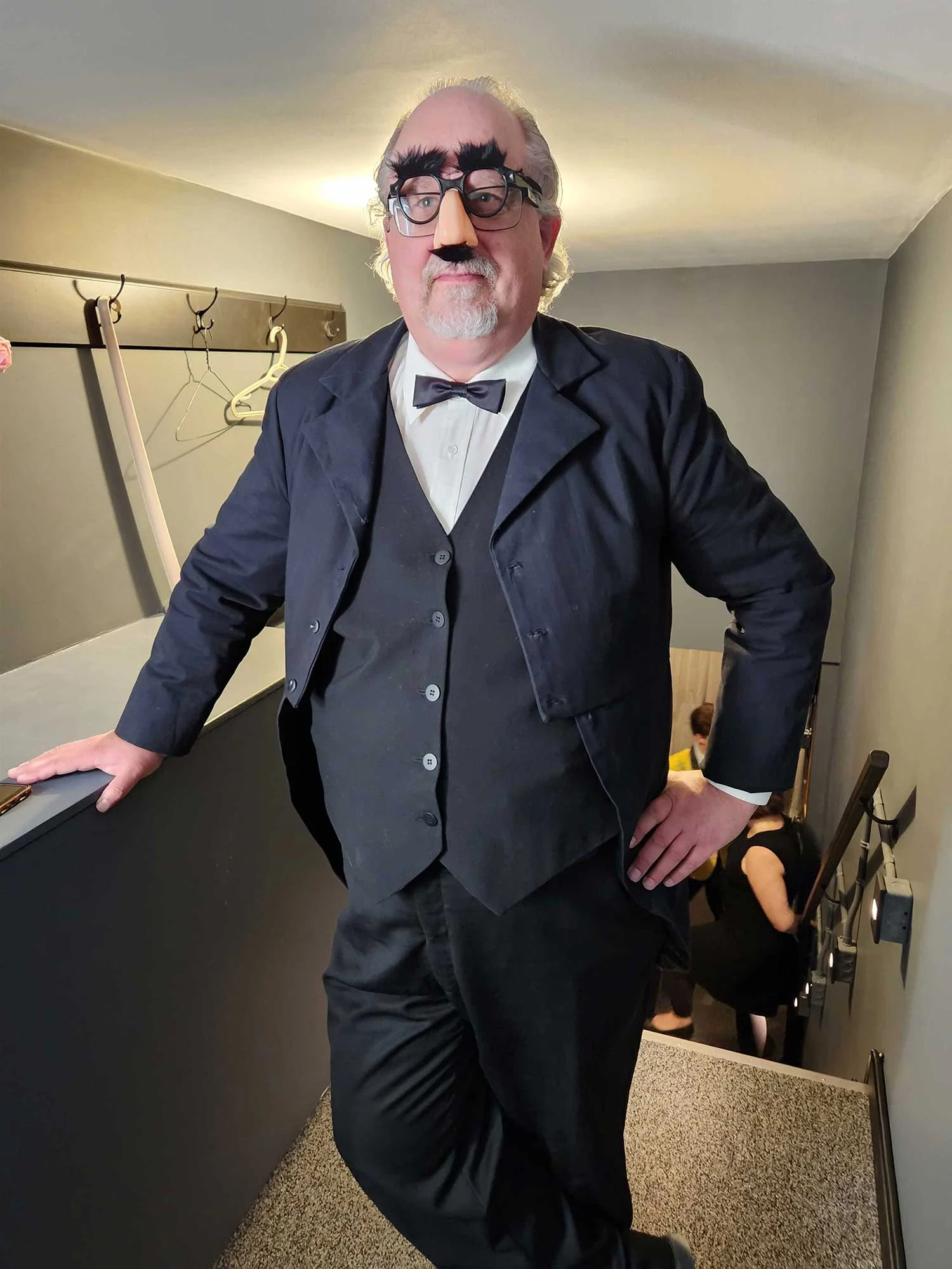 Michael backstage