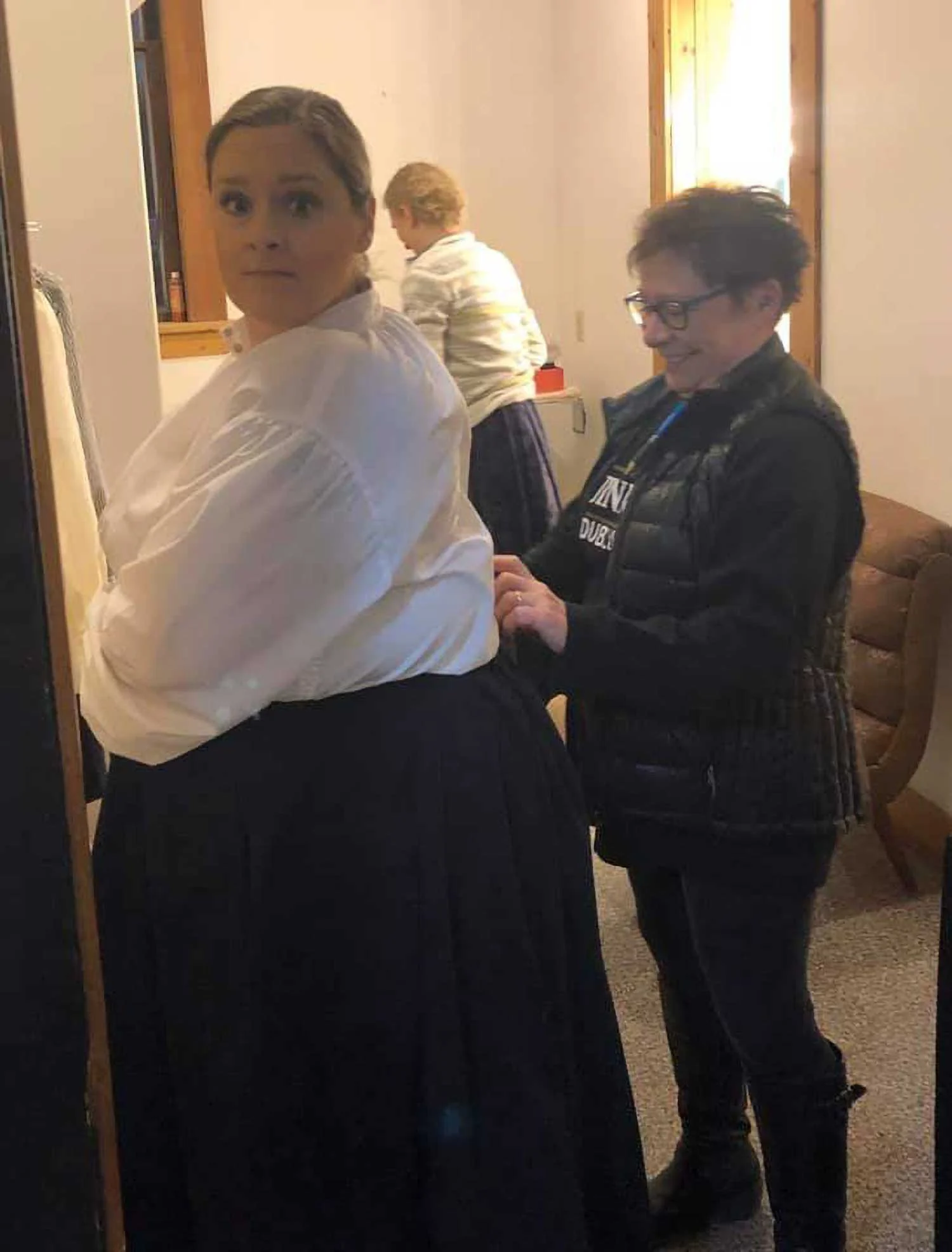 Amanda & Dawn backstage