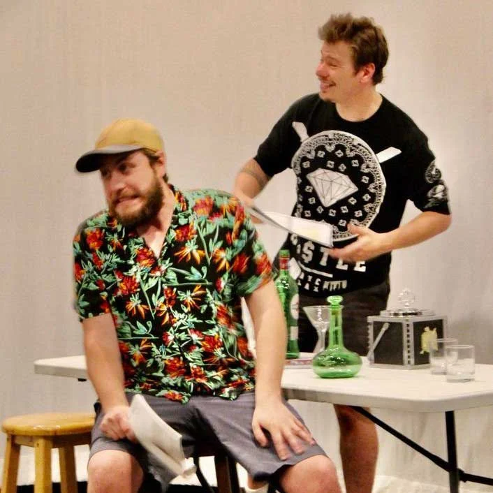 Brad and Matt at rehearsal
