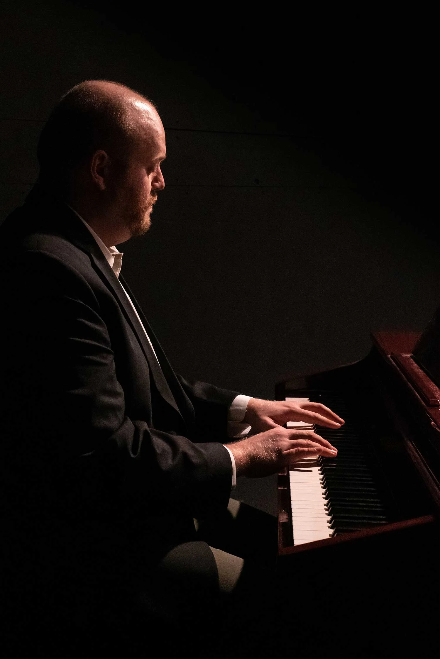 Landon on piano