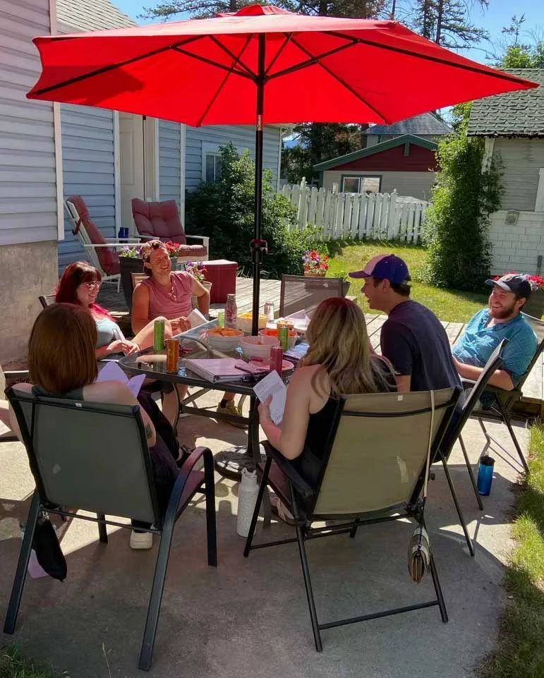 Early read through, cast and some crew