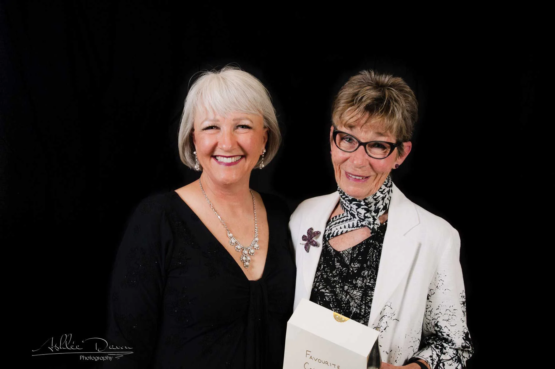 Sandy, Award winner with her presenter