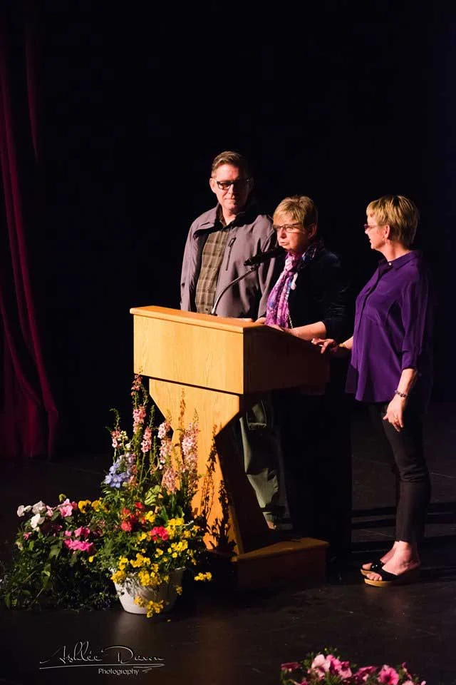 The Abbott Family with a tribute to their father, Bud