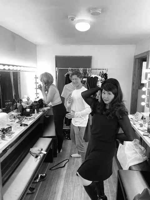 Stephanie, Brad and Tessa in the Dressing Room