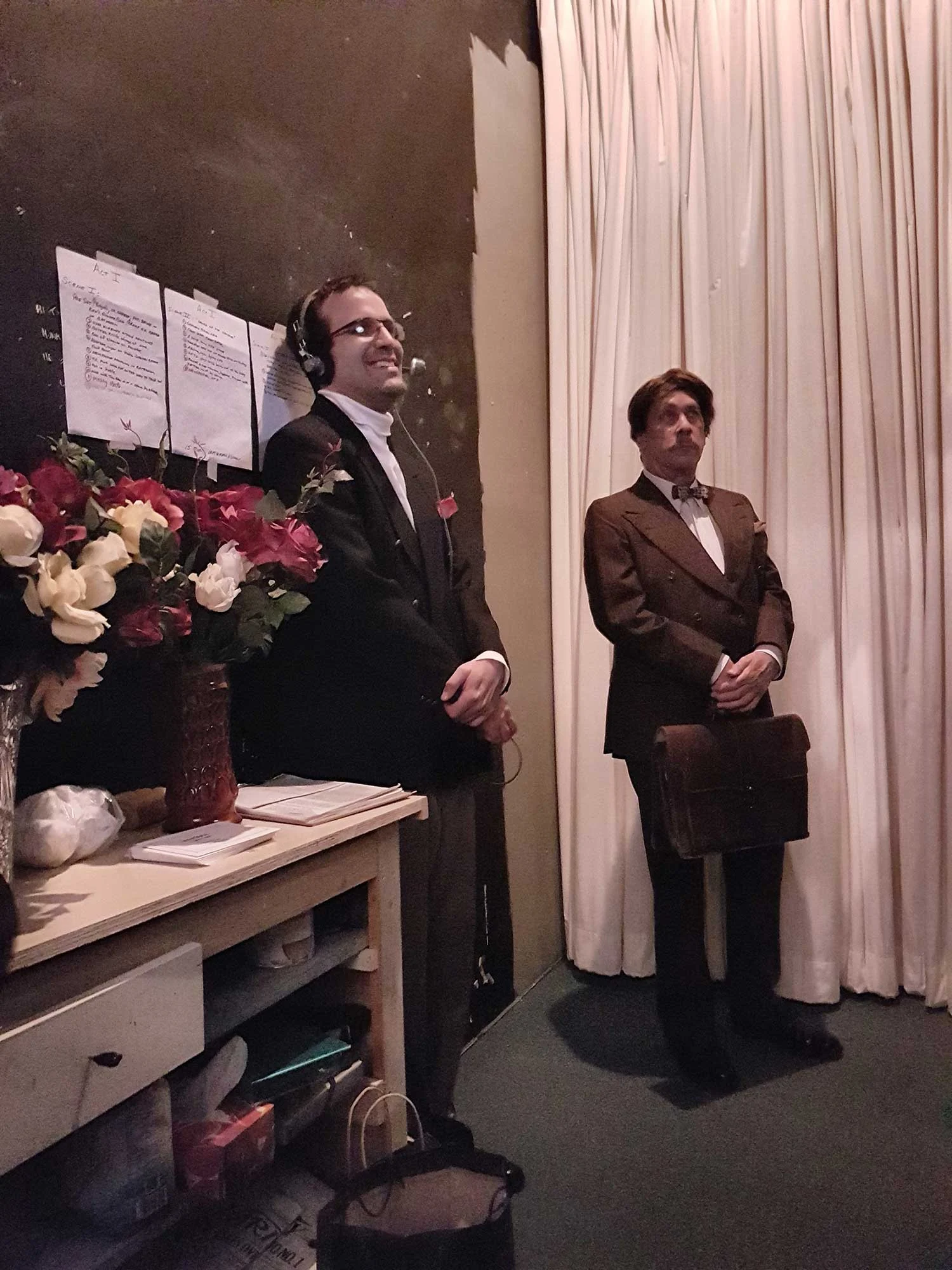In the wings – Sean & Jim