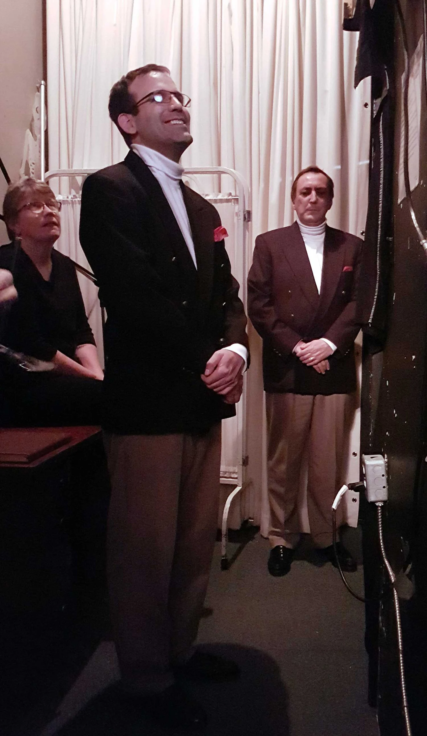 In the wings – Sean, Sandy & Bob