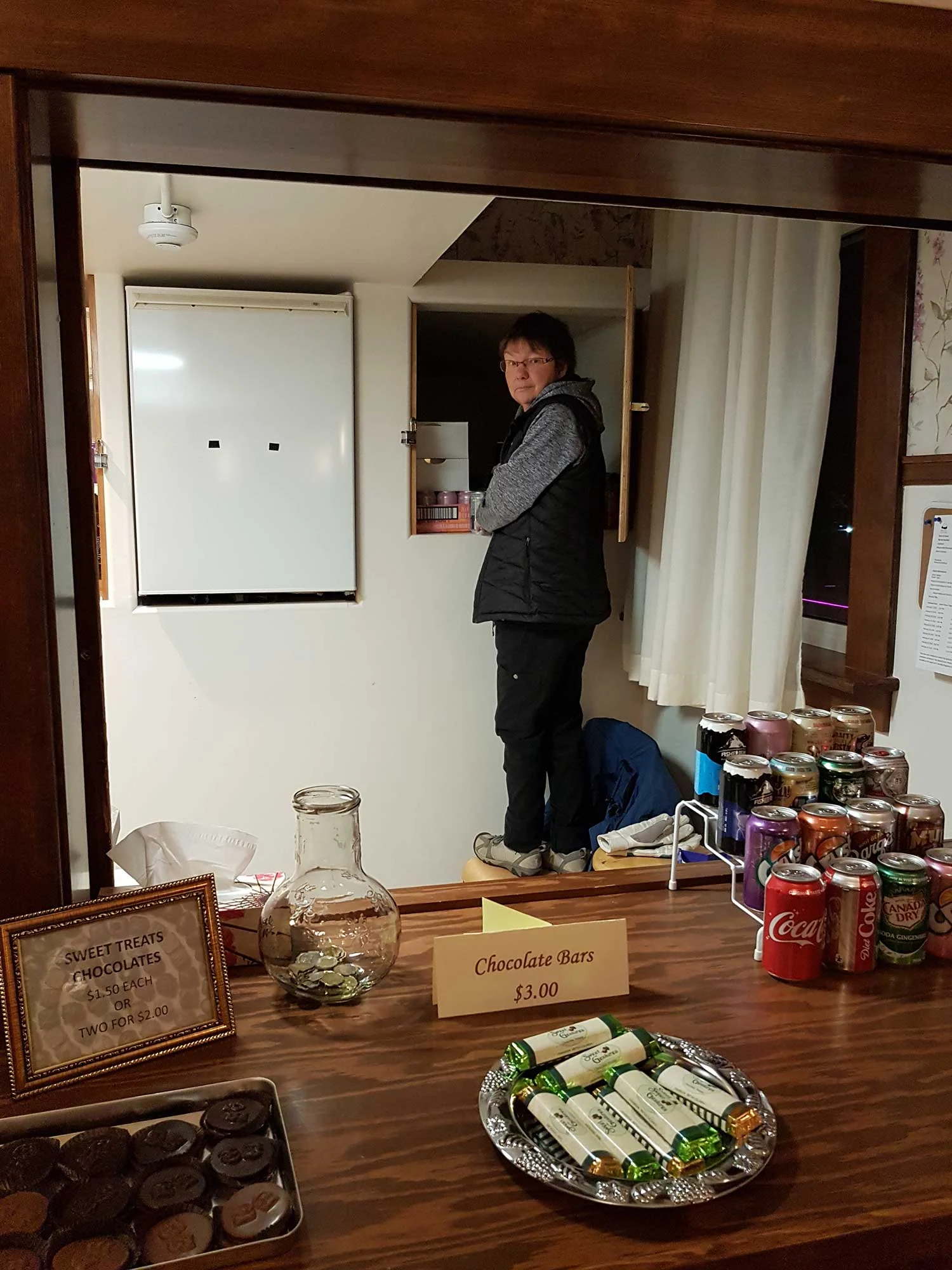 Margaret in Concession Booth